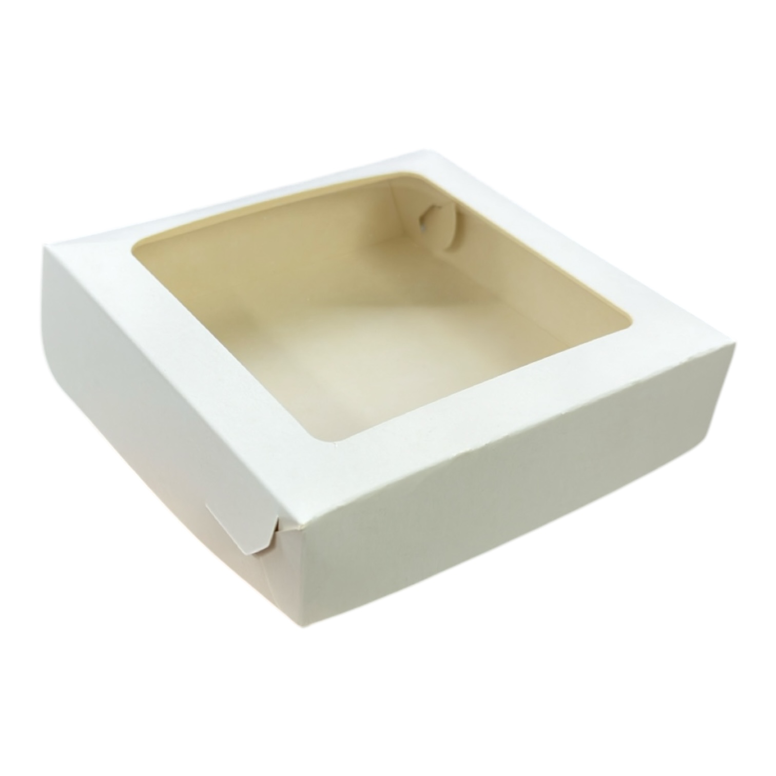 Коробка с окном 12*12*3 БЕЛАЯ