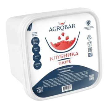 Пюре "Agrobar" КЛУБНИКА 1кг